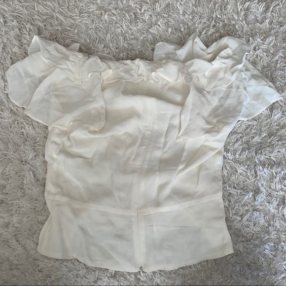 Reformation fleur ruffle lace up top white 8 - Picture 11 of 11